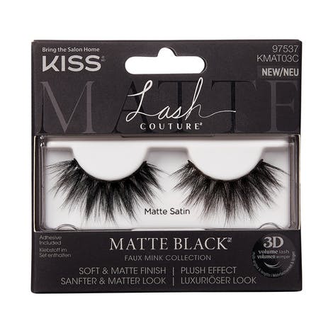 KISS Lash Couture 3D Matte Black - Matte Satin